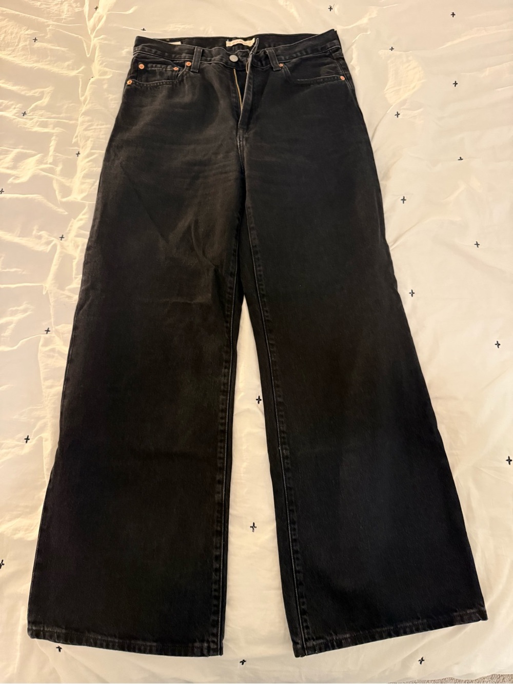 Levi's Black Ribcage Wide Leg